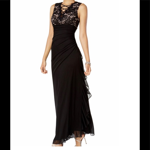 black formal dress size 16